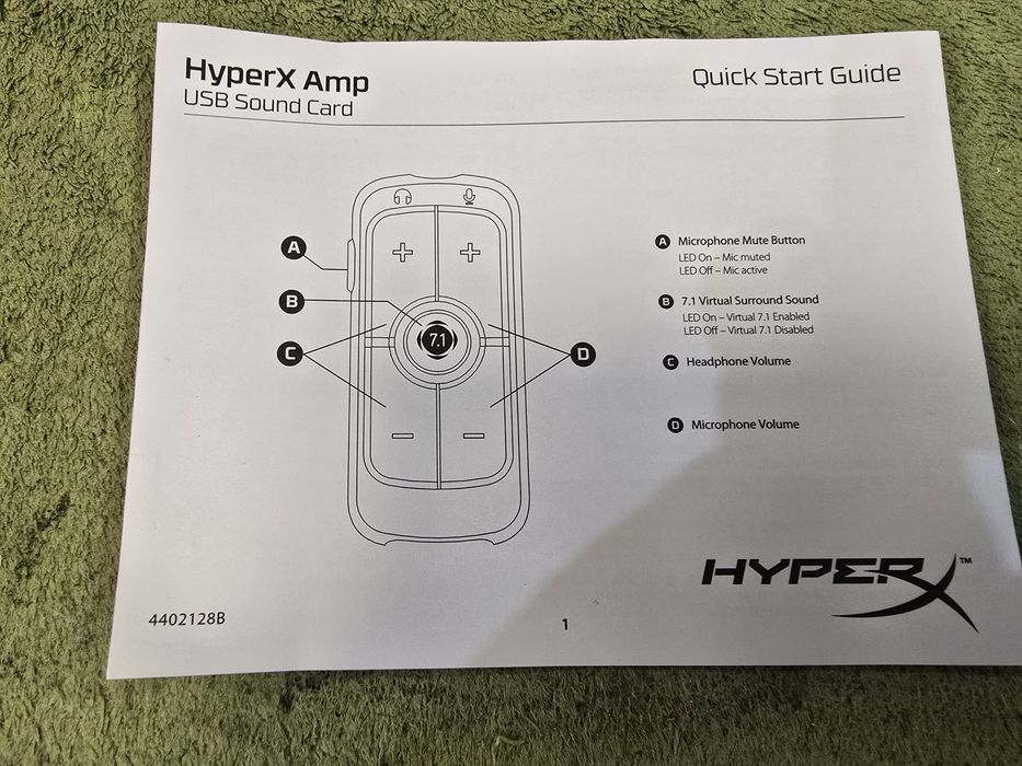 HYPER X AMP karta dźwiękowa do PC, PS4, PS4 PRO.