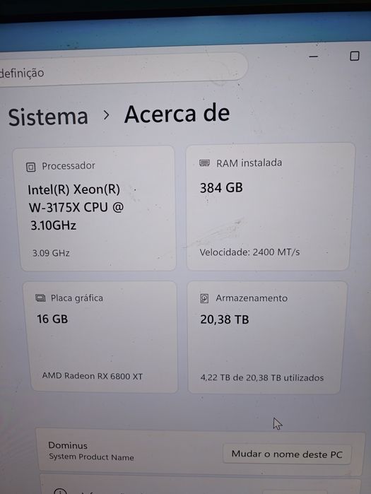 Xeon W3175X de 28 núcleos