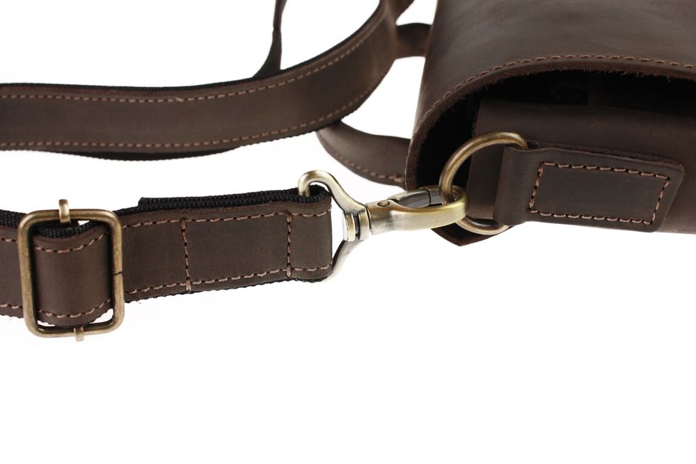 Сумка чоловіча шкіряна на плече SULLIVAN smvp146-2(46) коричнева