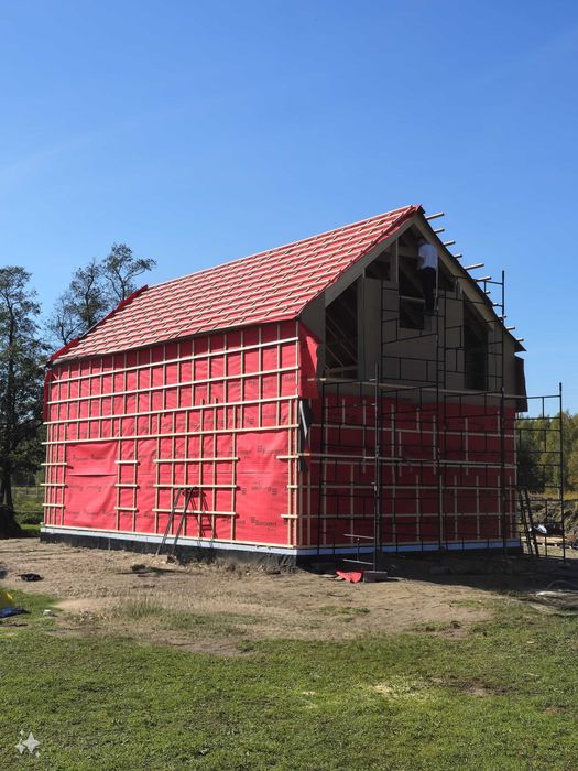Domek 70+70m2 - konstrukcja szkieletowa z C24