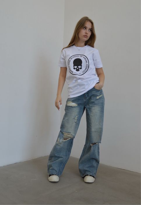 NUMBER NINE School Of Visual Comedy T-shirt (opium, y2k, archive