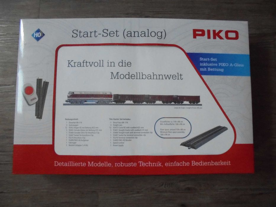Piko zestaw startowy 57138 H0 1:87 kolejka,makieta,komplet.