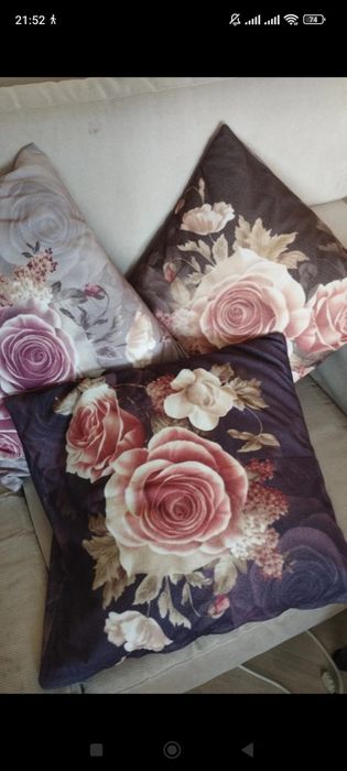 Conjunto de 8 capas de  almofadas com padrão mas e