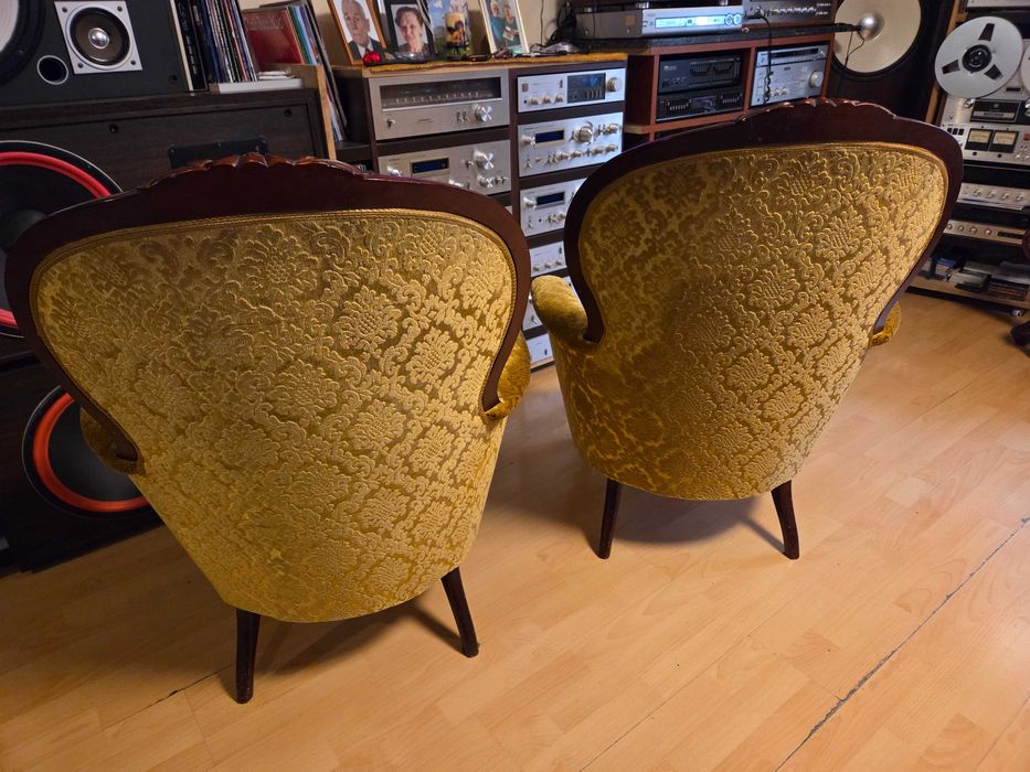Fotele + sofa, styl Ludwikowski. /kanapy