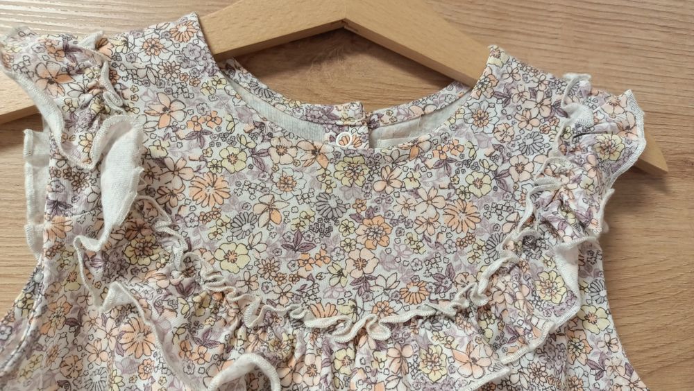 Bluzka koszulka tuniczka Newbie lato łączka 122/128