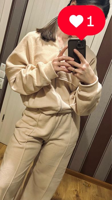 Костюм фліс в стилі zara жіночий
