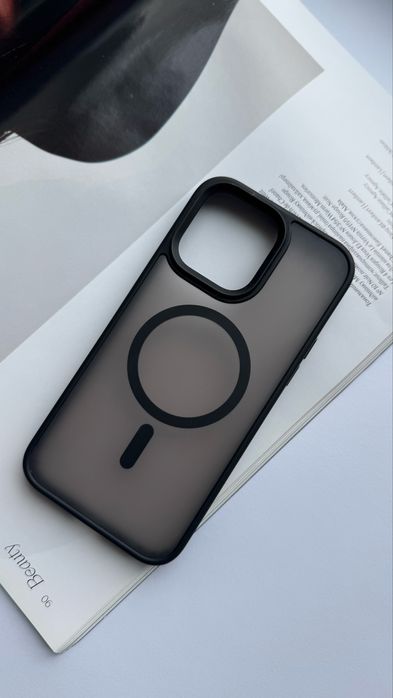 Чохол для iPhone Black Matte with MagSafe 15promax