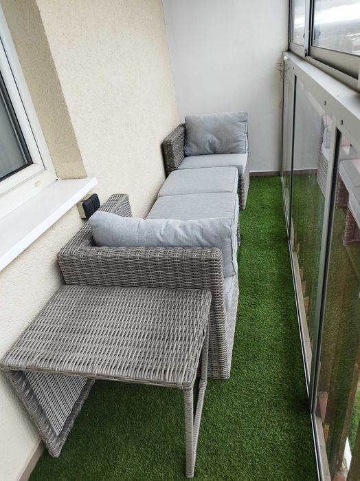 zestaw na balkon z technorattanu