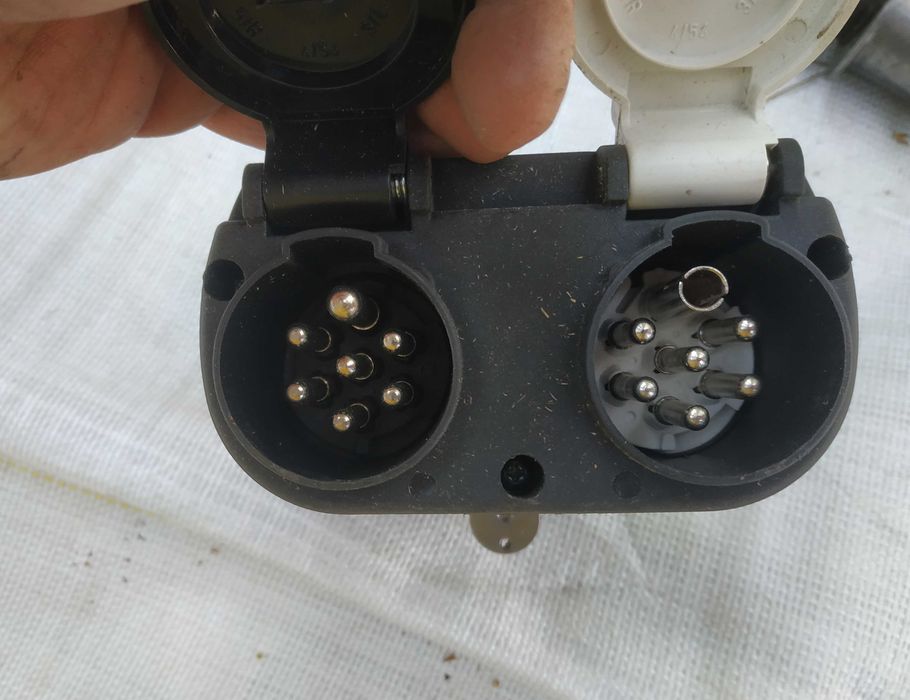 Kabel przewód spiralny do naczepy EBS ABS RÓŻNE wtyczka przejściówka powietrza elektryczny