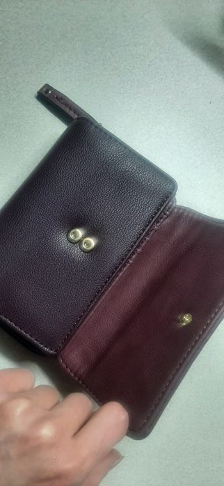 Portfel damski bordowy
