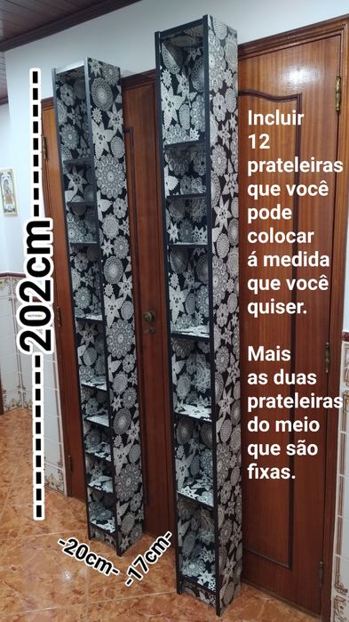 Prateleira estante torre decorativa casa quarto apartamento vivenda.