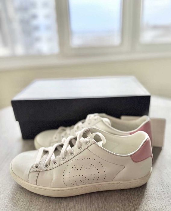 Кеди Gucci Ace оригінал, шкіра, розмір 36
