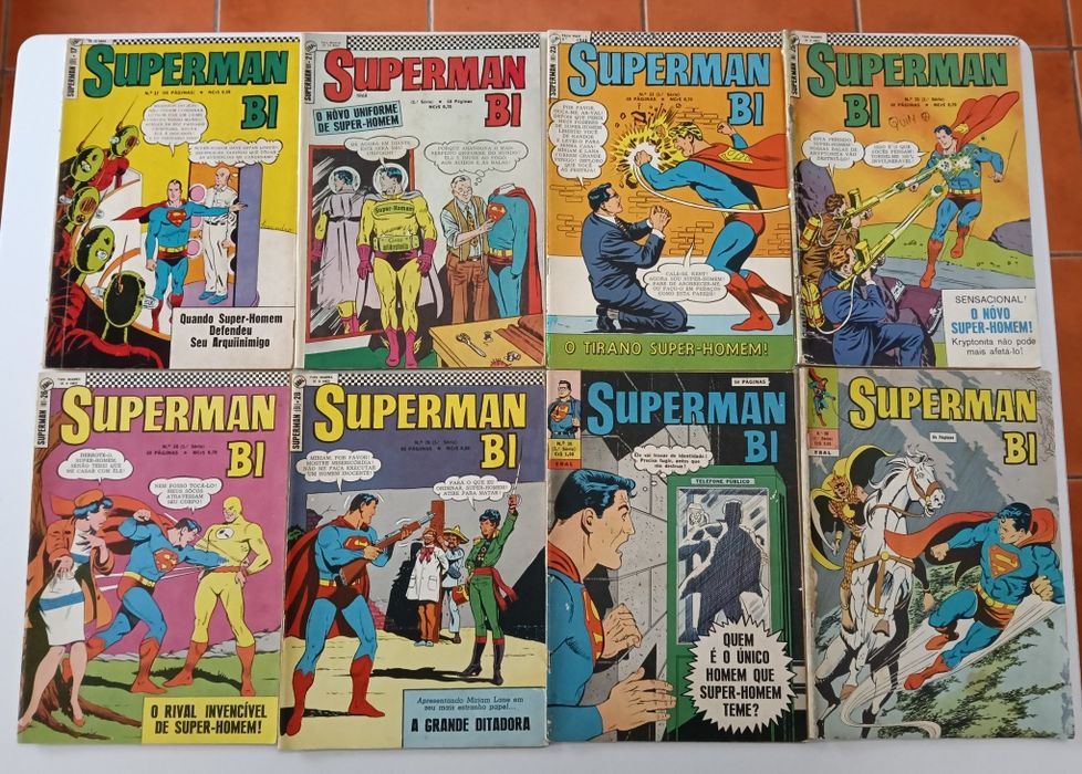 66 Livros Superman, Supermoça, e Superboy da Ebal e da Abril