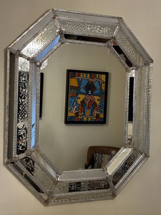 Magnifico Espelho Veneziano Octogonal 120x100