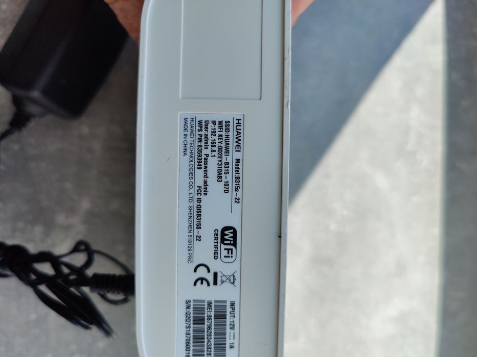 Стаціонарний 3G 4G LTE wi-fi роутер huawei b315s