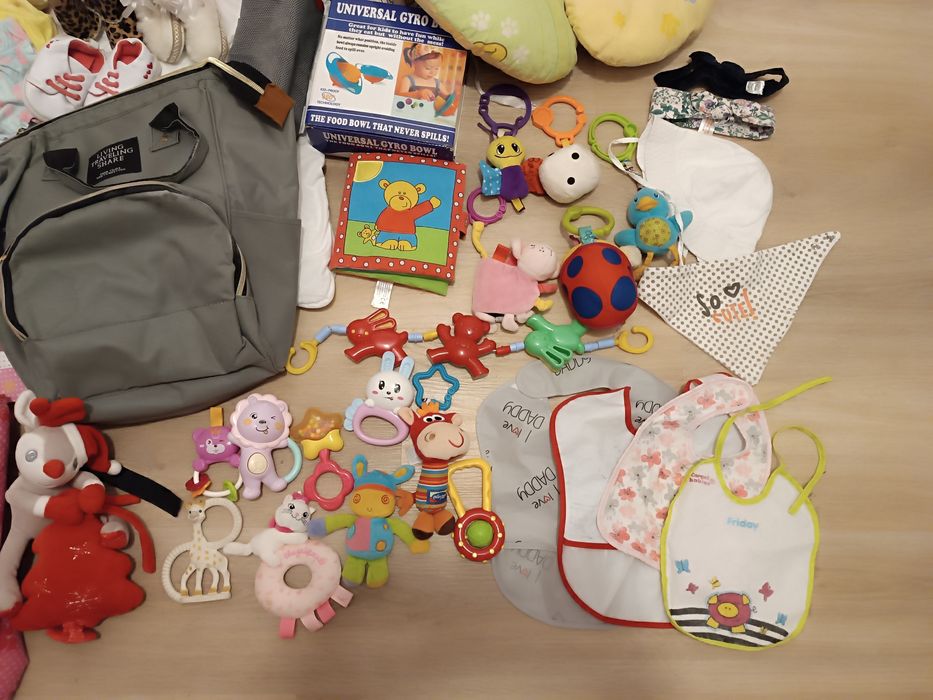 MEGA PAKA niemowlaka kołdra poszewki kocyki grzechotki przytulanki 67s