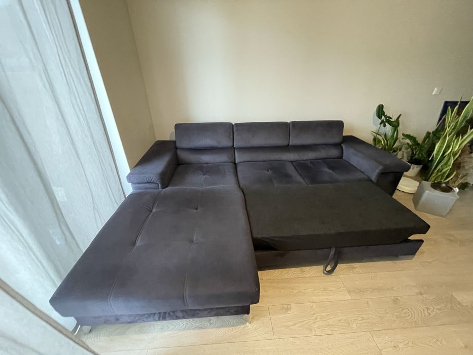 Naroznik z funkcja spania Selsey Mikkara. Jakosciowy material.Jak nowy