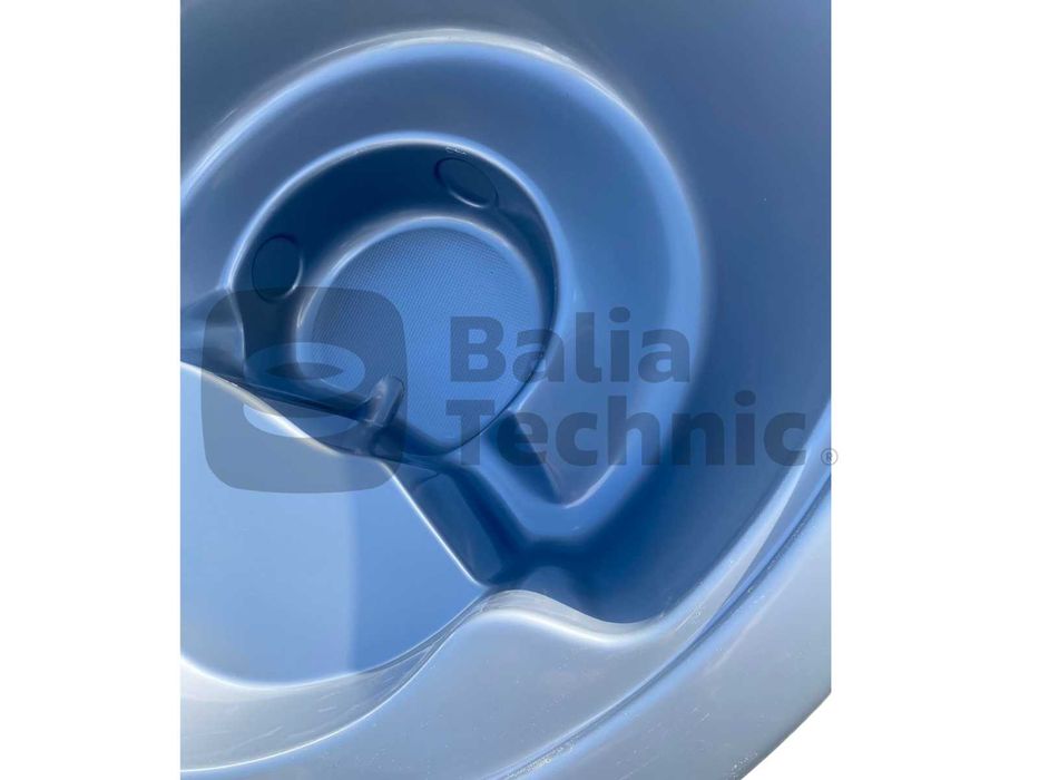 Wkład akrylowy zintegrowany do balii ogrodowej, ruskiej bani