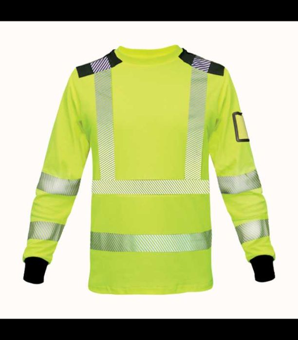 Tytuł: Koszulka robocza odblaskowa z długim rękawem BoSafety RICO LONG M