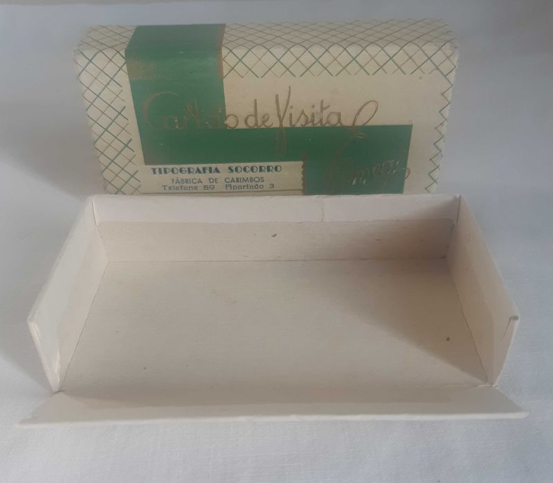 Antiga Caixa de Cartões de Visita