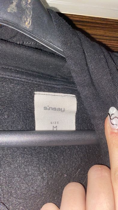 bluza z kapturem czarna