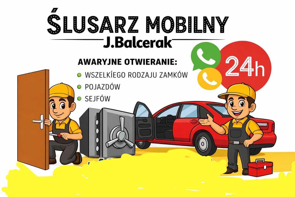Ślusarz Mława 24h - Awaryjne otwieranie drzwi i samochodów