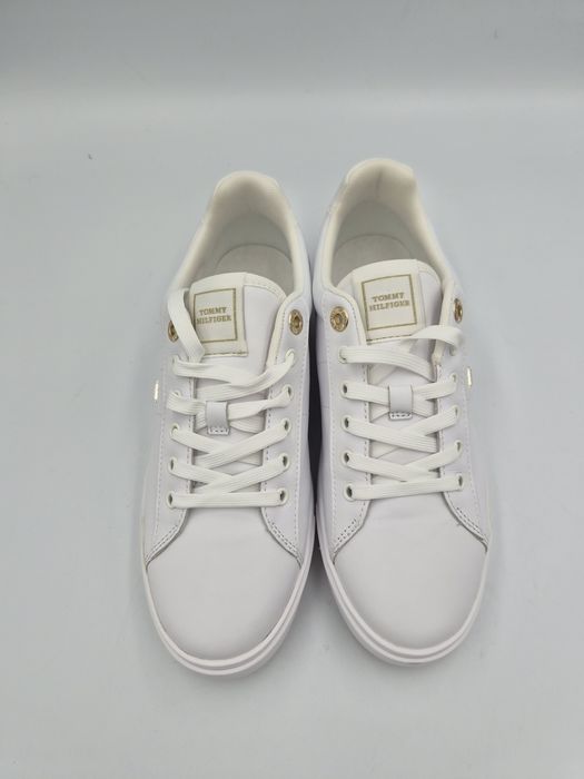 Sneakersy damskie niskie białe Tommy  Hilfiger 39 skóra naturalna