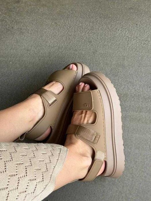 ‼️РОЗПРОДАЖ ‼️Оригінальні Босоніжки Ugg Goldenglow Sandals Brown /Босоножки Угги/Сандали Угг/Уггі