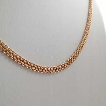 Pozłacany 18k złotem łańcuszek Bismark 60cm 4mm GWARANCJA!