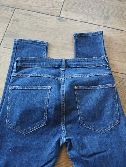 Granatowe jeansy 30 h&m