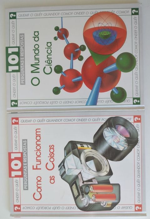 101 perguntas e respostas em 6 livros novos na caixa original
