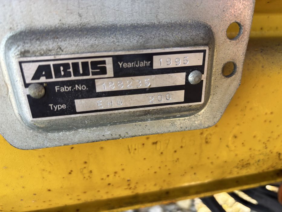 Suwnica podwieszana Abus 250 kg 7,6m x 12 dźwig