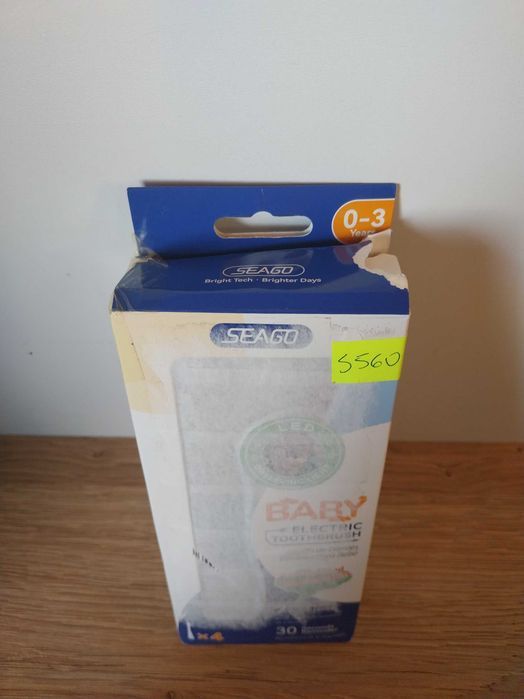 Seago SG-513 elektryczna szczoteczka dla dzieci 0-3 lat Pingwintimer IPX7 S560