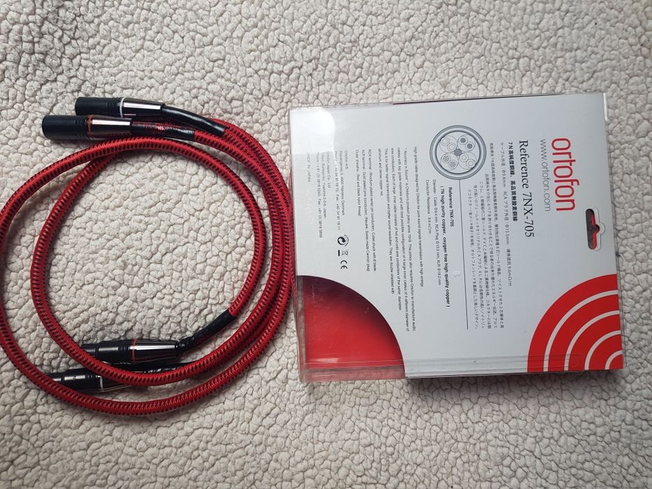 Oryginalny kabel XLR Ortofon Reference 7NX-705 dług 1m Warszawa