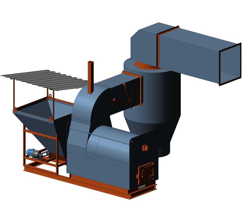 Твердотопливные теплогенераторы для шахтних зерносушилок ДСП
