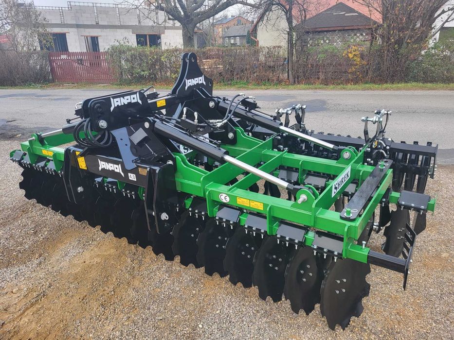 BRONA TALERZOWA JANPOL ciężka/ 4m/5m 4 siłowniki/ wał daszkowy fi600