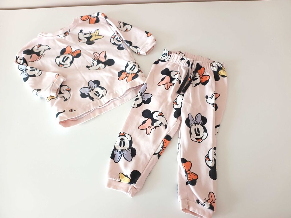 86/92cm 12-24mies komplet dresowy dresiki dresy dla dziewczynki minnie