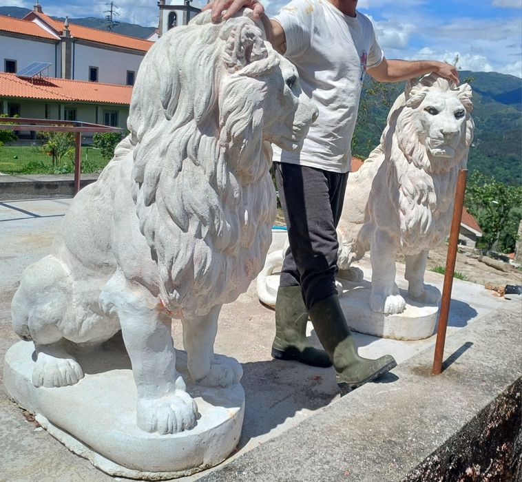 Estatua de leão magnifica