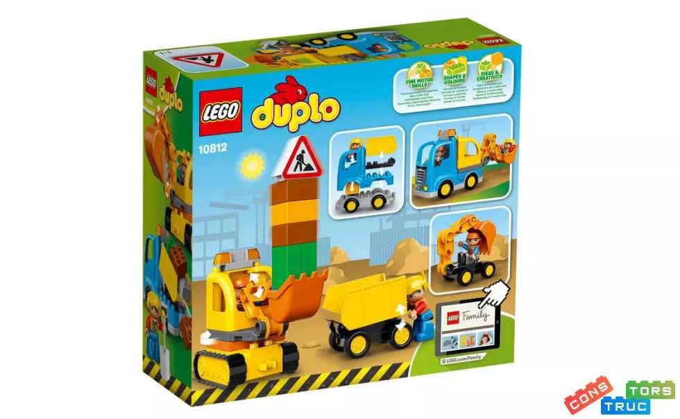 LEGO Duplo 10812 Вантажівка та Екскаватор — Будівельна техніка