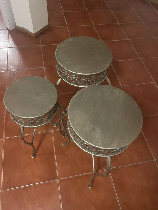 Conjunto mesas apoio