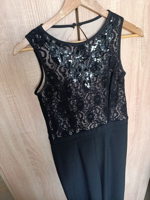 Kombinezon damski długi m&co 38 M cekiny elegancki