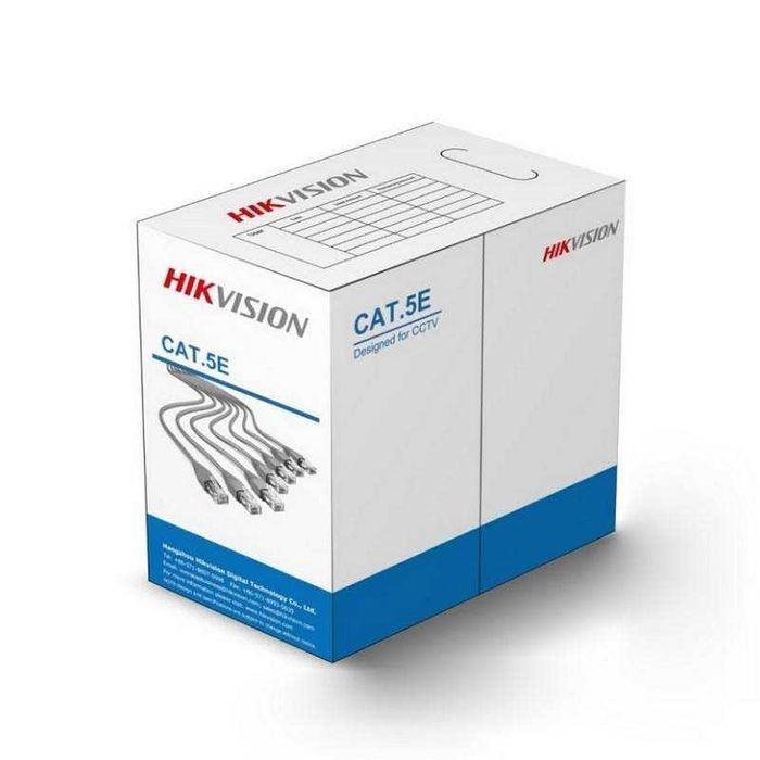 Hikvision DS-PL-5E Skrętka Sieciowa UTP Cat.5e Miedź 305m CCTV