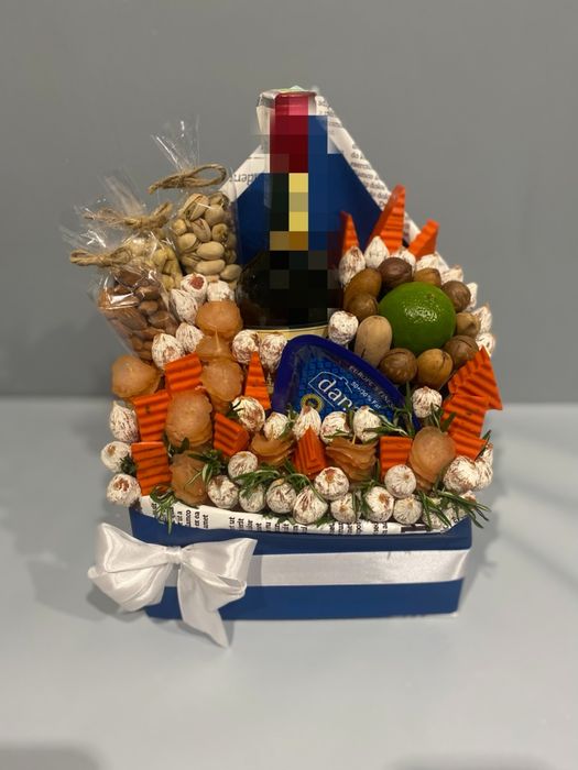 Фудбукет, смачний букет, подарок мужу, букет з ковбасок, мʼясні букети