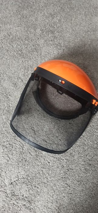 Kask przyłbica ochronna PCV z siateczką