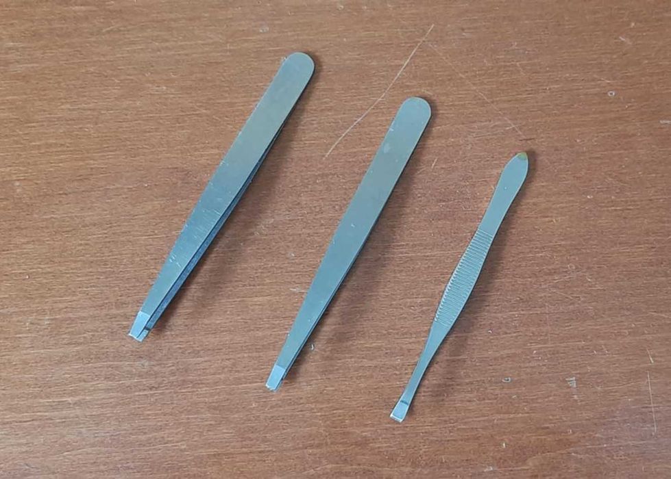 Pęsety / pincety do regulacji brwi (3 sztuki)