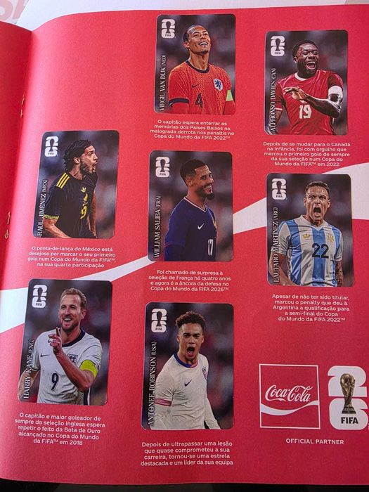 Cromos coca, impressão em papel brilhante autocolante - Versão europeia