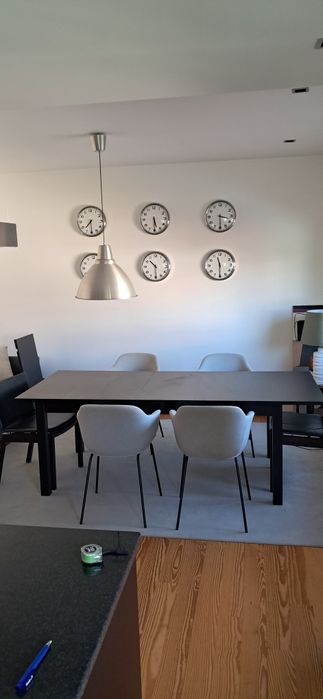 Mesa extensível preta