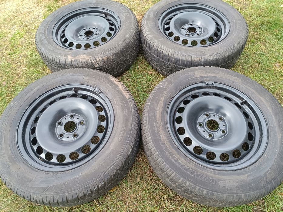 koła zimowe felgi stalowe 5x112 vw tiguan sharan seat alhambra 215/65