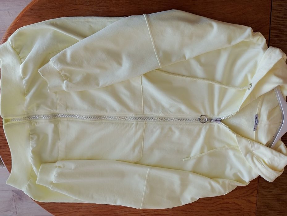 Bluza rozsuwana cytrynowa