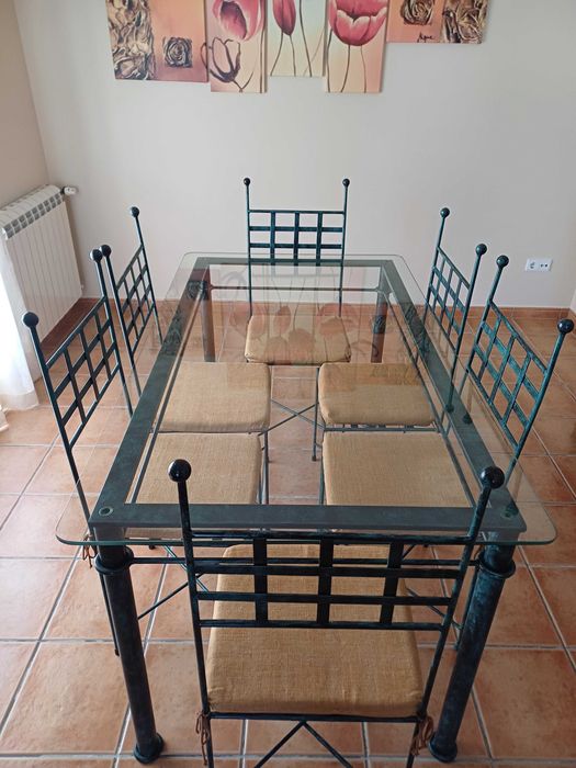 Mesa de Jantar em ferro forjado